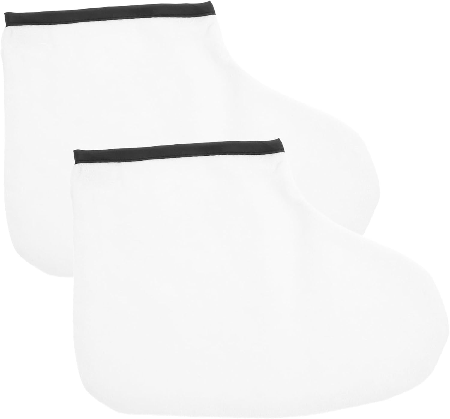 1pair Paraffin Wax Foot Covers for Spa Use Cotton Moisturizing Socks for Home and Salon Foot Care Reusable Hydrating Treatment Bags Trim