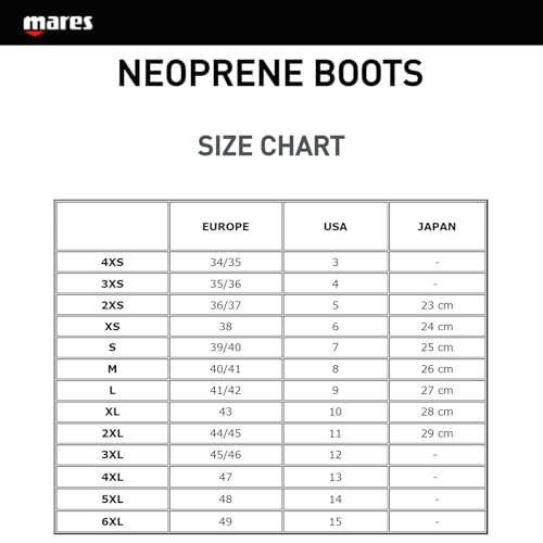 Mares Adult Classic 3mm Neoprene High Top Scuba Diving Boots for Men & Women - Wide Toecap, Leveled Sole & Side Zip, 9 US by Mares - Image 2