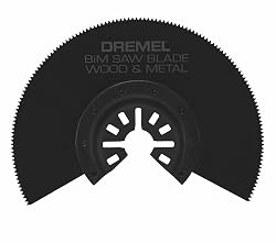Dremel MM452 Multi-Max Bi-Metal (BiM) Half Moon Oscillating Saw Blade- Oscillating Tool Accessory- Perfect for Cutting Wood and Metal- Universal Quick-Fit System, Black