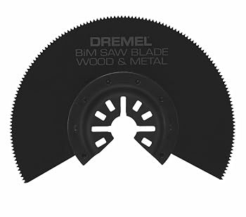 Dremel MM452 Multi-Max Bi-Metal (BiM) Half Moon Oscillating Saw Blade- Oscillating Tool Accessory- Perfect for Cutting Wood and Metal- Universal Quick-Fit System, Black
