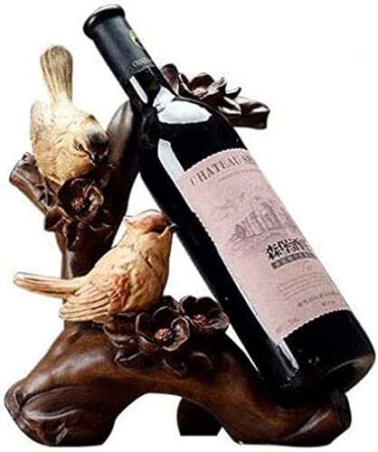 Statue art ornement et bas rack de vin créatif en résine FANDIAO