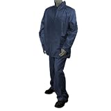 Majestic Nonretal giacca/pantaloni in poliestere/PVC tuta (71 – 2010), 6XL, Blue, 1