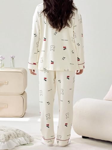 Image of LITZO Womens Korean Night Dress || Pyjama Set ||Korean Nightsuit || Women Nightwear ||Round Neck Half Sleeve Nightsuit || Loungewear || Everyday Nightdress (L-221-227)