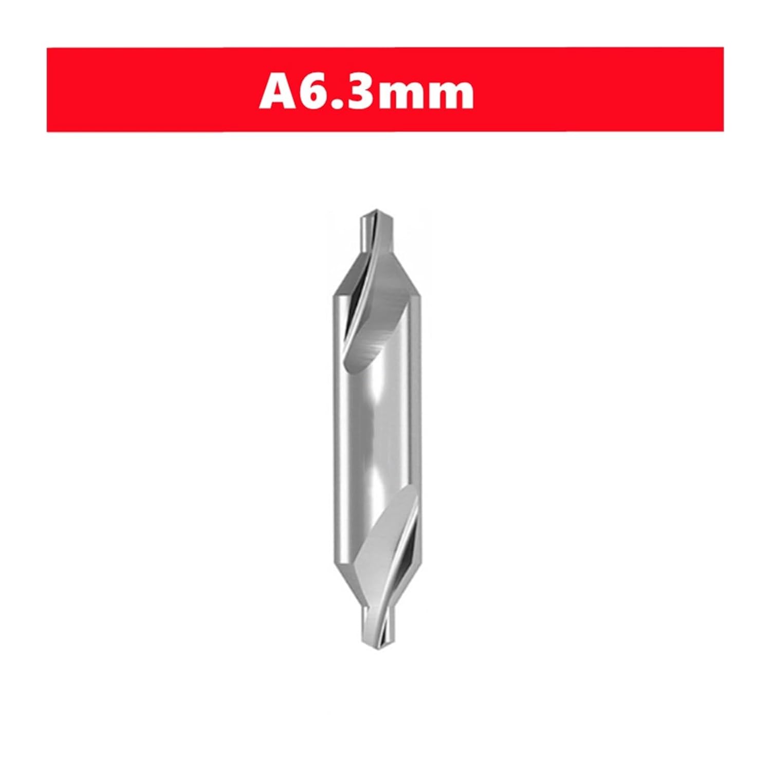 10pcs A1mm-A6.3mm/172/60 ° HSS Central Drilling Metal Processing Center Drilling Chamfer Positioning CNC Mechanical Lathe(A6.3mm)