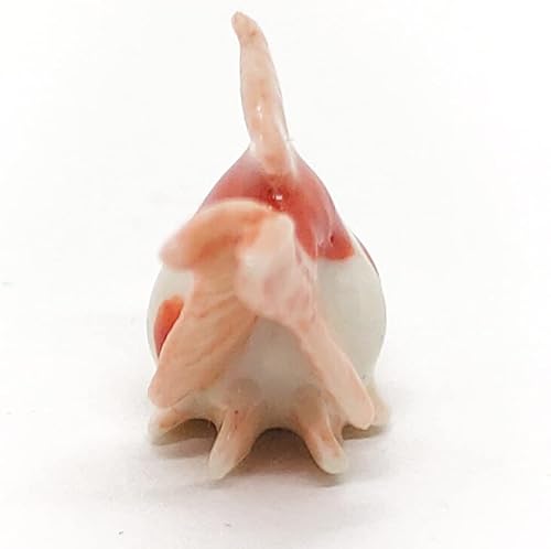 Miniatura 6 de Figura miniatura de cerámica de  de alto, pez dorado bebé, animales pequeños, recuerdos de porcelana, decoración coleccionable