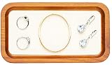 COSISO Wooden Jewelry Dish Tray Ring Holder Earring Necklace Display Organizer Decorative Plate,Gift
