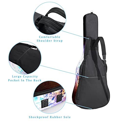 Housse imperméable pour guitare acoustique avec double bandoulière et poche Motif Yin Yang, Multicolor 02, 42.9×16.9×4.7… - Les Beatles, Paul McCartney, John Lennon, RIngo Starr, George Harrison Housse imperméable pour guitare acoustique avec double bandoulière et poche Motif Yin Yang, Multicolor 02, 42.9x16.9x4.7… – Image 4