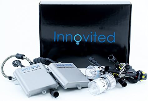Innovited 55W Performance Xenon HID Bundle"All Bulb Sizes and Colors" with (1 Pair) Digital Ballast (1 Pair) Bulbs - H11 H9 H8-5000K - Prue White