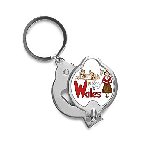 Coupe-ongles Pays de Galles avec motif national et symbole