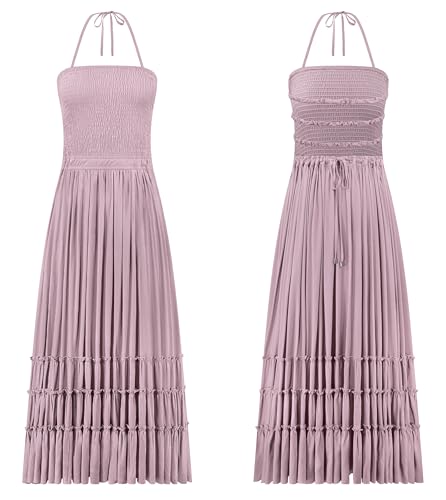 Image of R.Vivimos Womens Summer Boho Sexy Backless Long Dresses