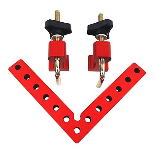 SHANSHAN Corner Clamp, Aluminium Alloy 90 Degree Positioning Squares for Picture Frame Box Cabinets Drawers, Right Angle Clamps Woodworking Carpenter Tool