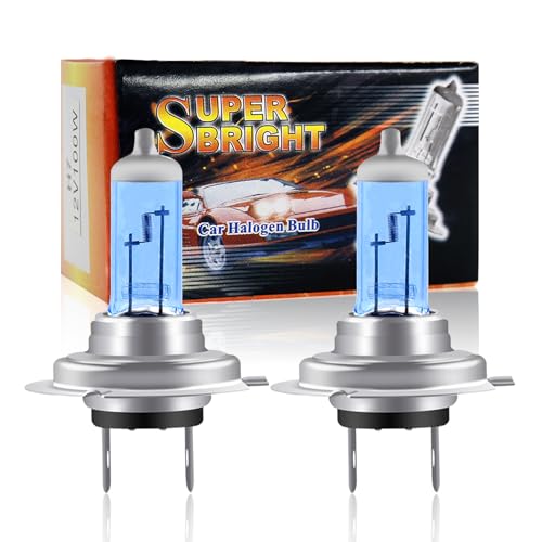 TaimeiMao H7 Bombilla Auto H7 12V 100W Bombilla Halógena Bombilla Faro de Coche Brillo luz de Cruce Halógena - 2 Piezas