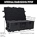 DCB Cases - Element 7975F | 32 x 21 x 12 Ext Dim | IP67 Waterproof | Pluck Foam Insert | Telescoping Handle | Rubberized Grips | Resin-Reinforced Injection Molded Plastic | 7 Latch Lid Close | Wheels