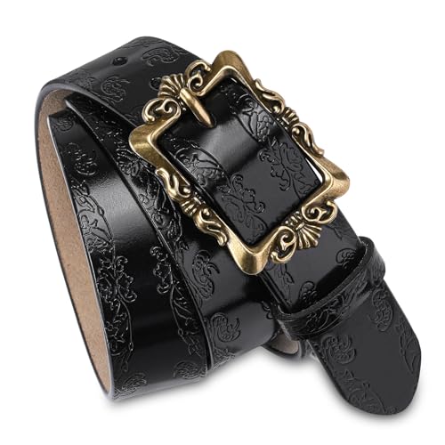 Womens Leather Belt Fashion Soft Waist Belt with Pin Buckle for Jeans Dress Leisure Pants3