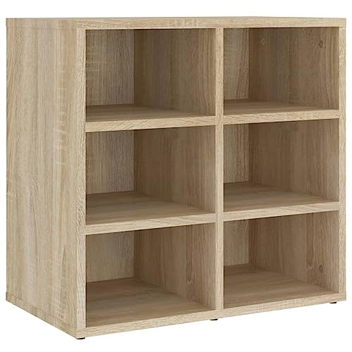 Zapatero Sonoma de madera con 6 compartimentos de 50 cm de alto 4