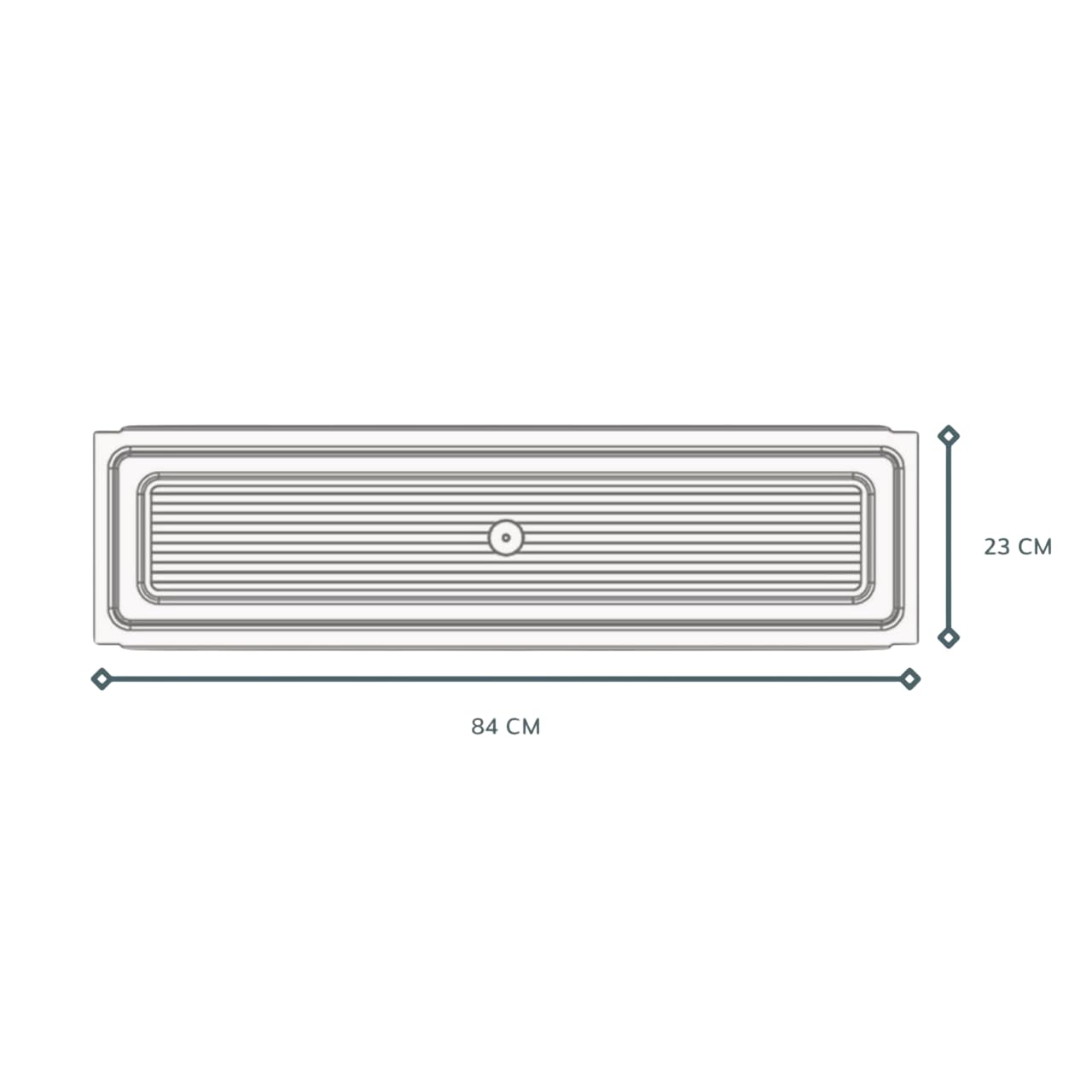 SCOLAPIATTI Acciaio Inox con vaschetta raccogli gocce (86 CM per pensili da 90 CM)