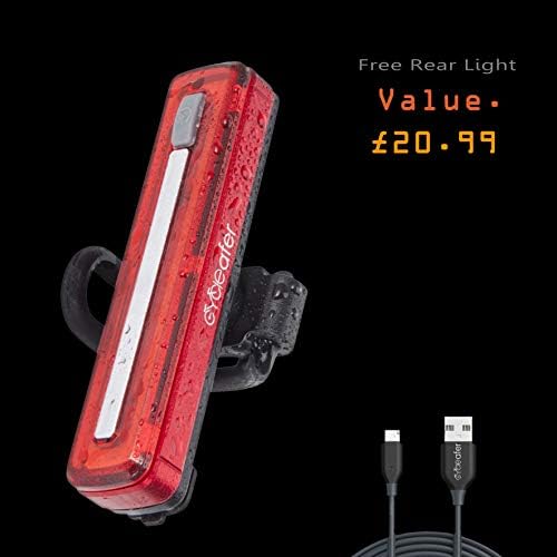 Cycleafer® LED Bike Lights - Rechargeable, Water Resistance, Headlight & Taillight for Ultimate Safety - Bike Light Set for Road, Mountain & City Bikes.