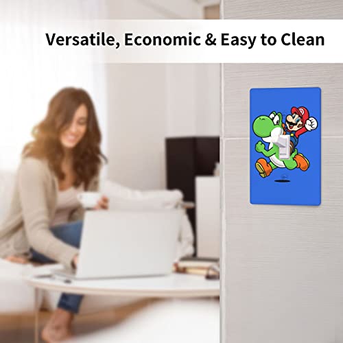 Cartoon Light Switch Cover Decortive Single Toggle Blue Wall Plate For Kids Bedroom Kitchen Nursery Home Decor #TOP5