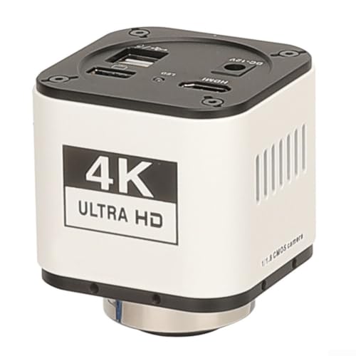 4K przemysłowa kamera mikroskopowa IMX678 czujnik USB wyjście stop aluminium biała do laboratorium PCB inspekcja 68 x 68 x 77 mm