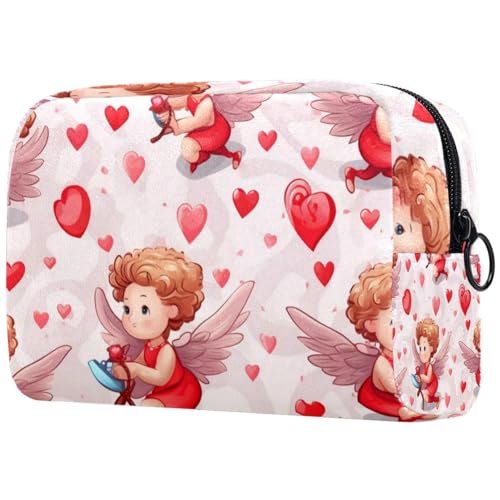 Cupid Prints trousse da viaggio per cosmetici grande capacità da donna impermeabile portatile per articoli da toeletta Multicolore 3 Art Deco
