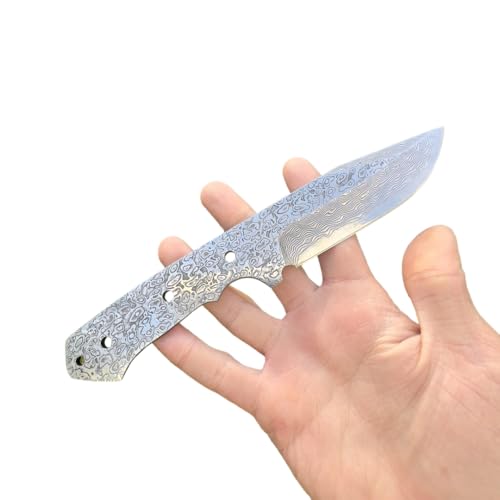 Obespina Lame Couteau Vierge nue Acier Damas suminagashi vg10 67 couches Créateur Création Coutellerie Artisanal Fait Main forge artisanat camping full tang qualité tranchant edc