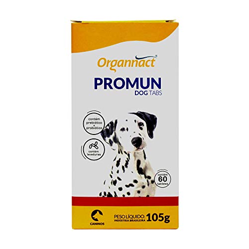 Promun Dog Tabs 105g Caixa Com 60 Tabletes Organnact Suplemento Vitamínico