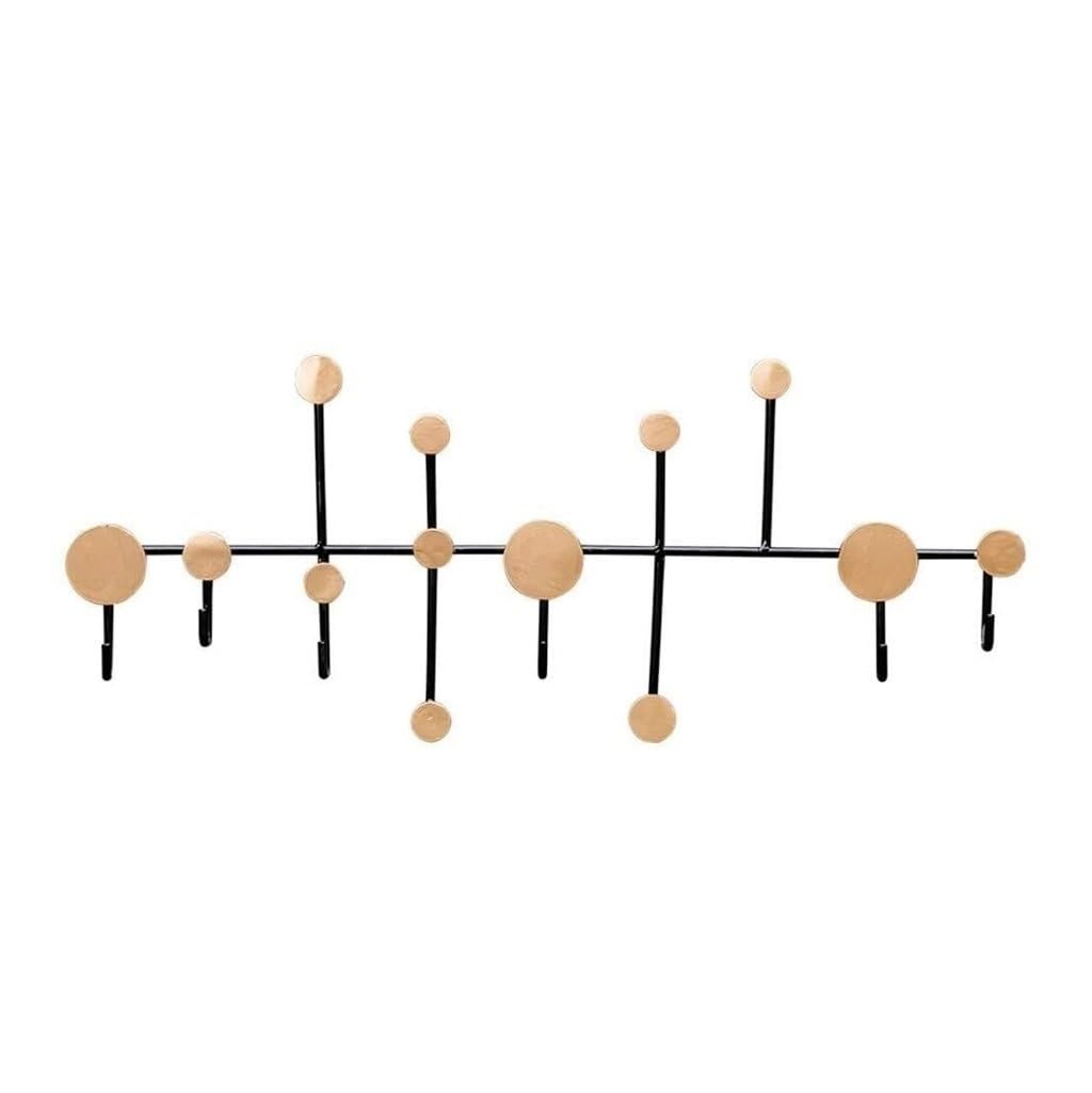Azhkjkzh Gold Coats Hooks Wall Mounted Heavy Duty Coat Hook Wall Mounted Rack Nordic Style Metal Hanging Clothes Towel(Gold)