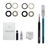 Vimour Rear Camera Glass Lens with Adhesive and Repair Toolkit Replacement for iPhone 12 & 12 Mini (2 Sets)