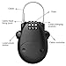 Cable Lock,Retractable Combination Lock,Small Bike Lock,Bike Lock Lightweight,75cm Retractable Cable,Multipurpose Lock for Suitcase,Bike,Toolbox(Black)