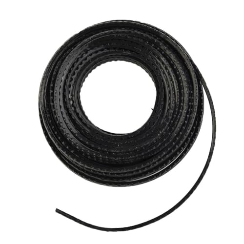 Cuerda de línea de corte de cortacésped de nylon resistente 3MM x 15M compatible con cortadoras y desbrozadoras miniatura 3