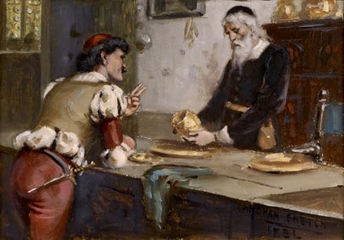 Impression sur toile le connaisseur de Edmund Blair Leighton, peinture moderne haute définition