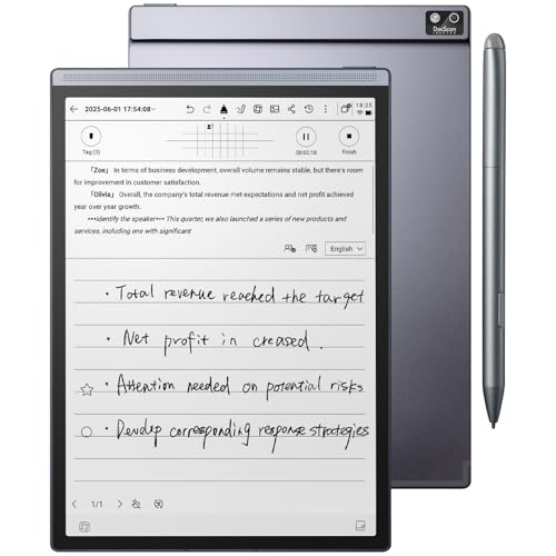 iflytek AINOTE Air 2, 8.2" AI E Ink Tablet, Smart Paper Note-Taking Tablet with Stylus & Adjustable Light, Multi-Language Transcription, Meeting Minutes Schedule Management