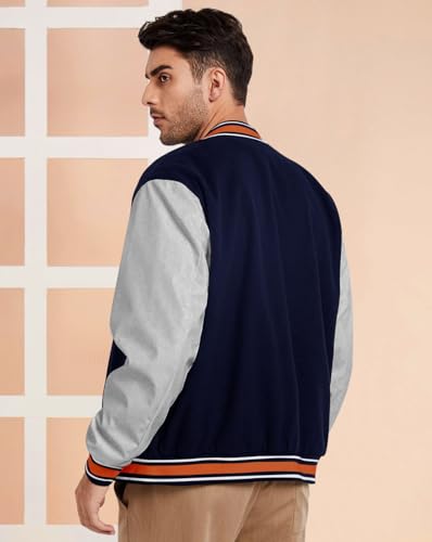 Image of EYEBOGLER Fleece Men's Henley Neck Graphic Printed Full Sleeve Sweatshirt