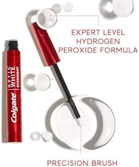Colgate Optic White ComfortFit LED Teeth Whitening Kit, Hydrogen Peroxide Teeth Whitening Gel Kit, Helps Remove 10 Years of Stains, Enamel Safe, Includes Whitening Pen and Flexible LED Light