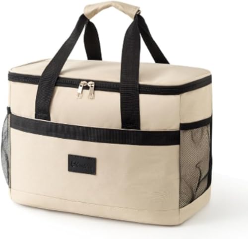 CokBlu クーラーボックス 20L 大容量 断熱保冷・保温両用 折りたたみ収納可能 ソフトタイプ 軽量 手提げ/肩掛け 2WAY お弁当収納バッグ 保冷バック ピクニック/運動会/キャンプ等レジャー全場面対応