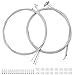 2 Set Cavo Freno Bicicletta MTB Universale con Cappellini End Crimps e Ciambelle Set di Ricambio Filo Cavo Freno Anteriore e Posteriore Filo Freno Bici per Mountain Biciclette, Biciclette da Strada