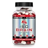 Iso Brain - 30 Day Supply - Stimulant Free - Memory, Focus, Mood, Attention, Clarity, Cognitive Function - Advanced Nootropic Brain Supplement - Now with Cognizin Citicoline Choline Blended Supplement