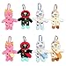 GORBUS Plush Cats Keychain Pendant Cartoon Cats Dolls Stylish Bag Charm Fashion Accessories Polyester Texture for Party Daily