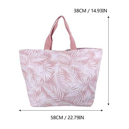 VALICLUD 1 bolsa de praia diária universal prática para festas ao ar livre, rosa, 58X38X20CM