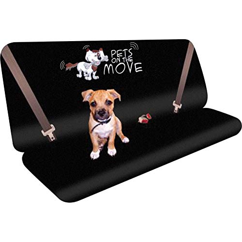 Streetwize - Rear Back Seat Protector and Cover with Pet Logo - Water Resistant, Scratch Proof, Non-Slip Cover - Pet Seat Cover (SWPET1)