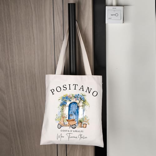 Bolso Tote de Lona Lemon Positano miniatura 4