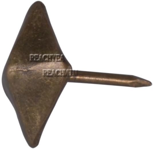 Replacement Bronze Antique Square Upholstery Nails Tack Pyramid Studs Vintage Furniture 12 x 18mm Pack of 50