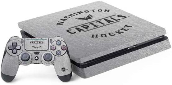 Skinit Decal Gaming Skin Compatible with PS4 Slim Bundle - Officially Licensed NHL Washington Capitals Jersey Design