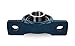 Jeremywell UCP204-12 Pillow Block Bearing (4 Pack), 3/4 inch Bore, 2 Bolt Flange Mounted, Solid Cast Iron Base, Self-Alignment