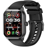 Reloj inteligente para mujer y hombre con función telefónica, pantalla táctil de 2,01 pulgadas, reloj de fitness con monitor de frecuencia cardíaca y monitor de sueño, IP68, resistente al agua