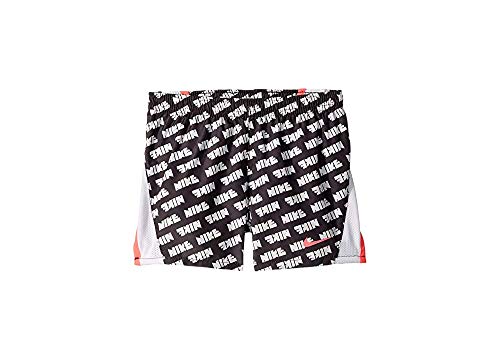 Nike Girl's Dry Shorts 10K2 Run All Over Print (Little Kids) Black 6 Little Kids 2.5