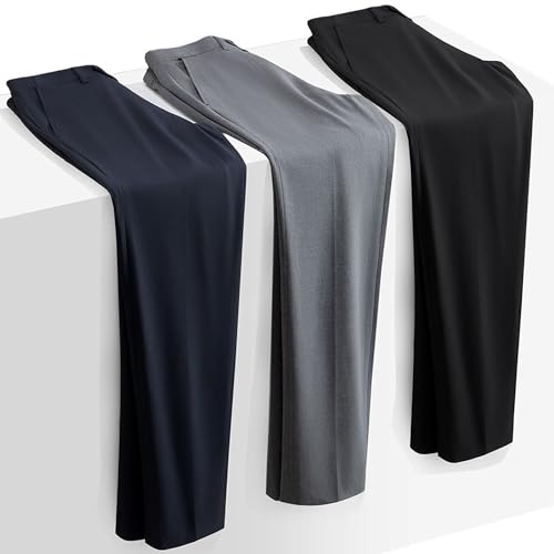 Men's Stylish Casual Dress Pants Business Versatile Suit Pants Summer Lightweight Work Pants3