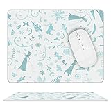 プリンセス アナと雪の女王 エルサ マウスパッド マウス対応 パソコン デスクトップパソコン オフェス ゲーミング Amiabout 防水 耐久性 清潔しやすい 滑り止め ゴム底 オフィス用 ゲーム用 撥水 PU レザー