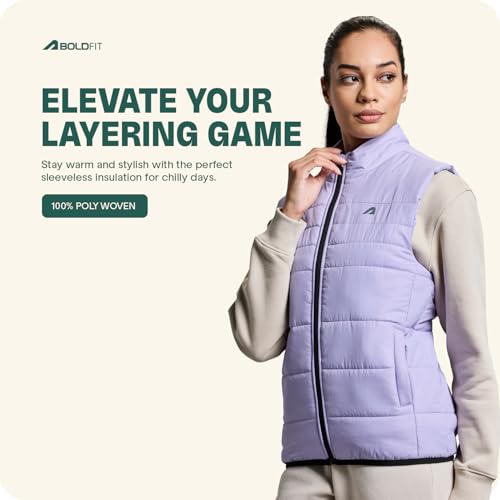 Image of Boldfit Sleeveless Jacket For Women Puffer Jacket For Women Winter Wear Winter Jacket High Neck Jackets For Women Insulated Winter Jacket For Women Monsoon Winter Wear For Women Jacket