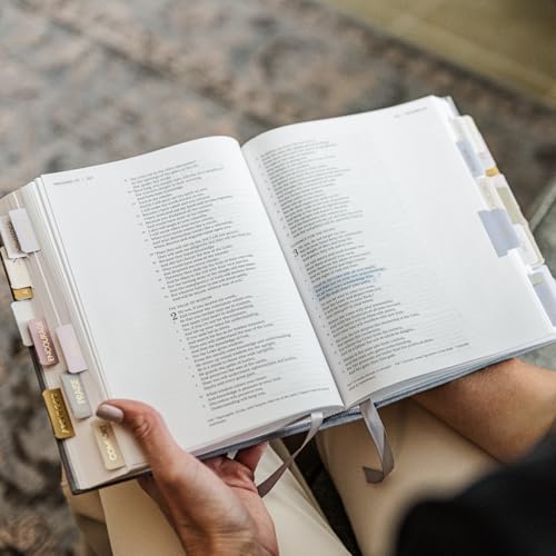 Image of Verse & Vow Topic Bible Tabs: 150 Tabs, 24 Topics for Verse Marking | Mark favorite Bible verses by topic; 5 tabs per topic plus blanks; prayer Bible tabs & journaling; laminated & durable